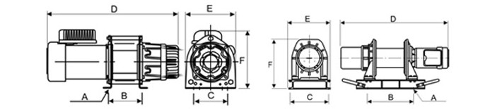 KDJ型電動卷揚機(jī)結(jié)構(gòu)尺寸圖片