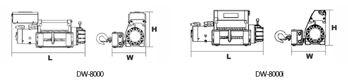 DW-8000(i)電動絞盤結(jié)構(gòu)尺寸圖