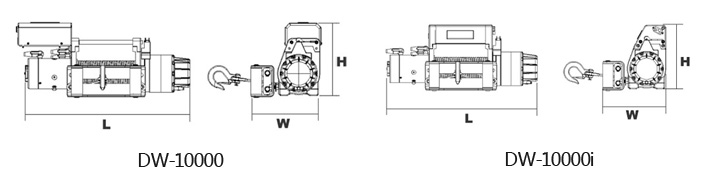 DW-10000(i)電動(dòng)絞盤結(jié)構(gòu)尺寸圖片