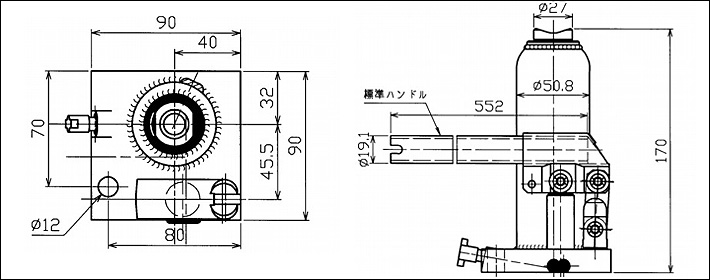 NPD-1.5-5 MASADA二段式液壓千斤頂尺寸圖片