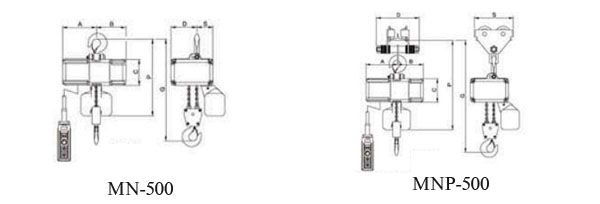 MN-500迷你環(huán)鏈電動葫蘆