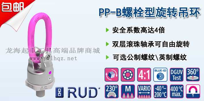 PP-B螺栓型旋轉(zhuǎn)吊環(huán)圖片