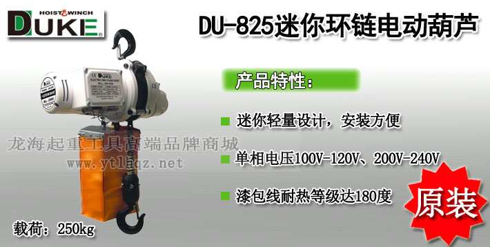 DU-825迷你環(huán)鏈電動葫蘆