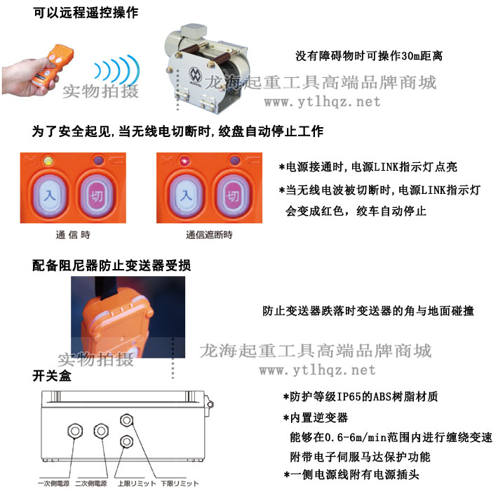 EMX型大力maxpull電動絞盤組成部件圖解