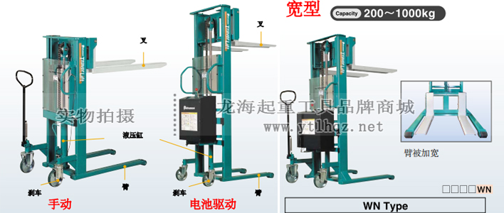 常見(jiàn)的物流裝卸搬運(yùn)工具有：液壓堆高車(chē)